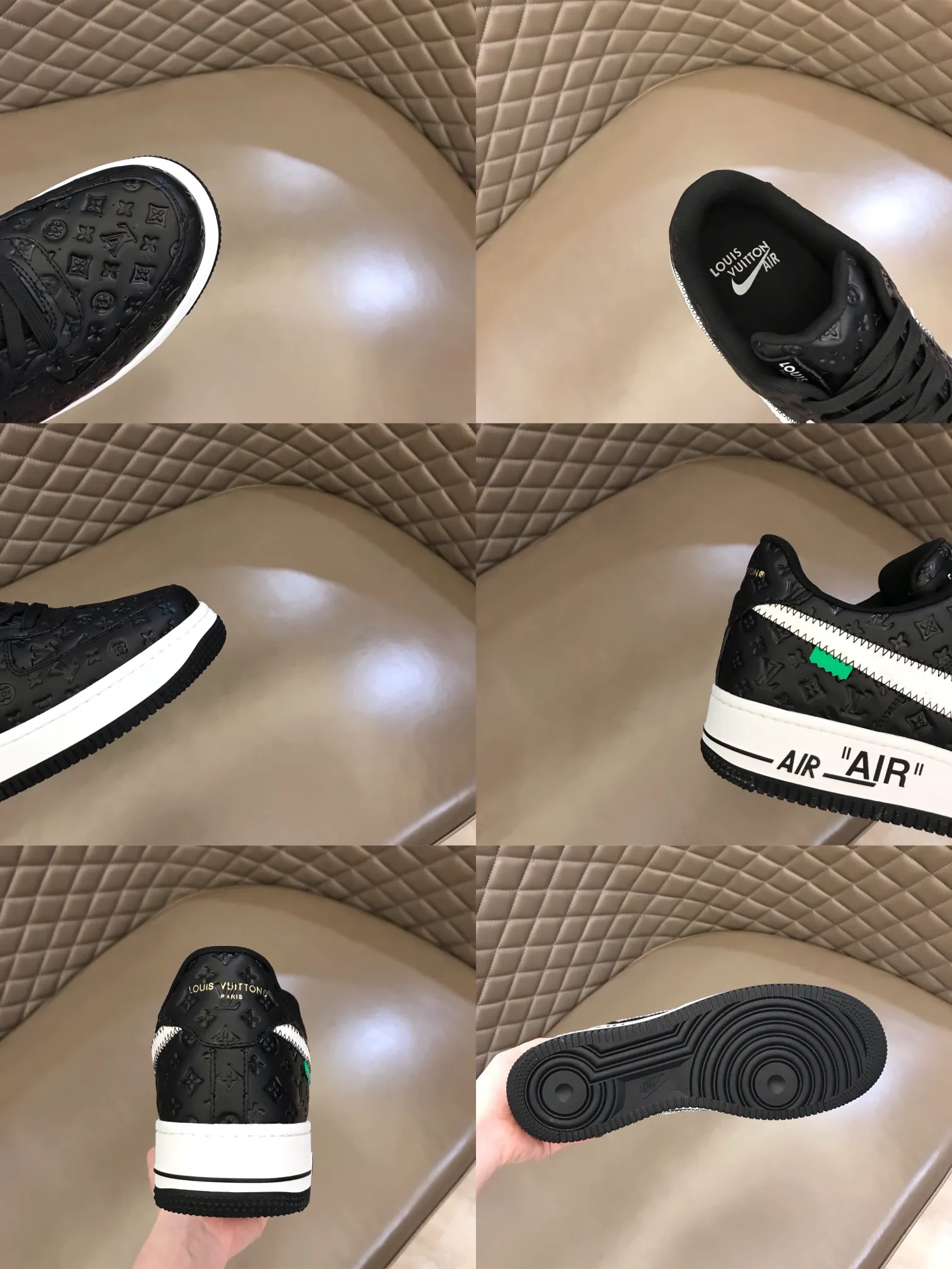 Men's shoes💰p440 "*oui* Vuitto*" x OFF-WHITE x Nike three-party collaboration! Trendy and cool men's casual sports shoes with unrivaled color matching. The design idea basically continues the style of THE TEN. The Swoosh line and tongue label have a very familiar visual effect and are both fashionable and trendy! A must-have for fashionistas! The effect on your feet is absolutely stunning! Size: 38-45